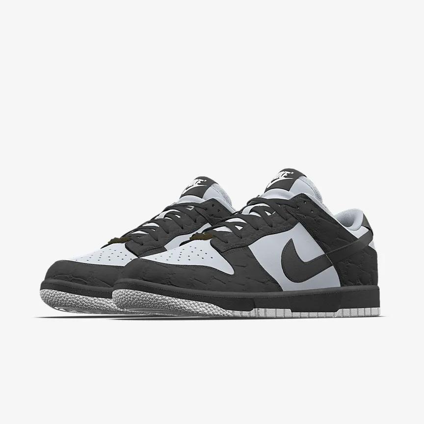 Giày Nike Dunk Low Unlocked By You Nữ Đen Trắng